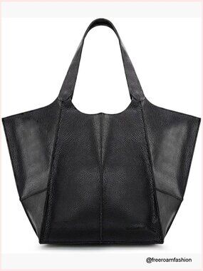 Large Vegan Leather Hobo Tote Bag for Women - 16x12x5 Inches